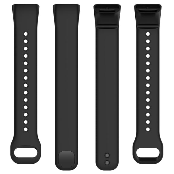For Mambo Band 5 / 5S Solid Color Silicone Replacement Watch Band(Black)