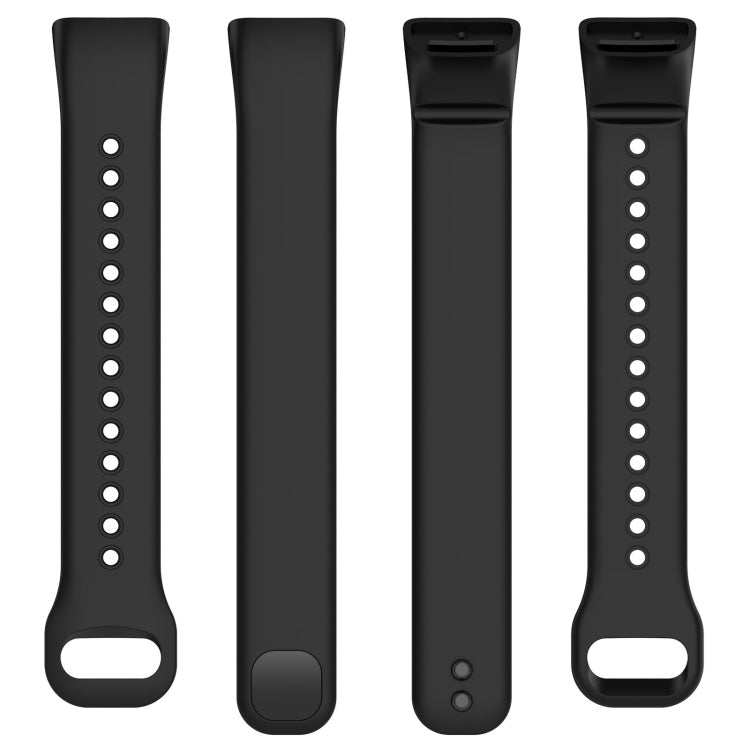 For Mambo Band 5 / 5S Solid Color Silicone Replacement Watch Band(Black)