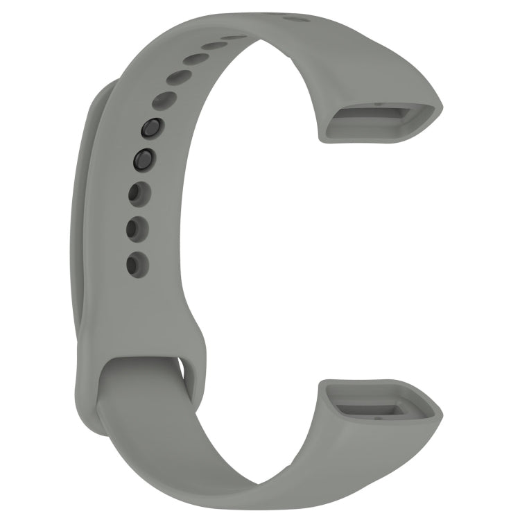 For Mambo Band 5 / 5S Solid Color Silicone Replacement Watch Band(Grey)