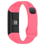 For Mambo Band 5 / 5S Solid Color Silicone Replacement Watch Band(Rose Red)
