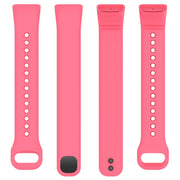 For Mambo Band 5 / 5S Solid Color Silicone Replacement Watch Band(Rose Red)