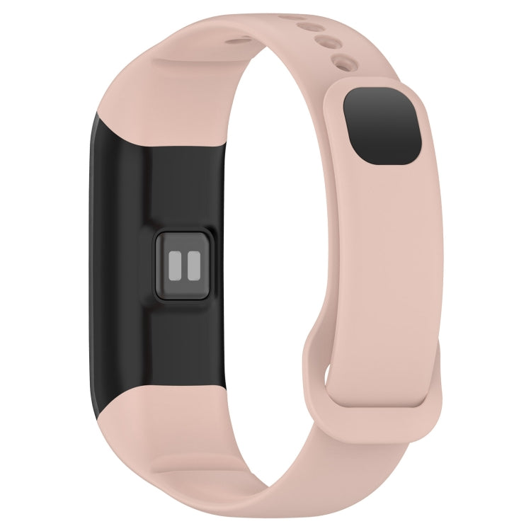 For Mambo Band 5 / 5S Solid Color Silicone Replacement Watch Band(Light Pink)