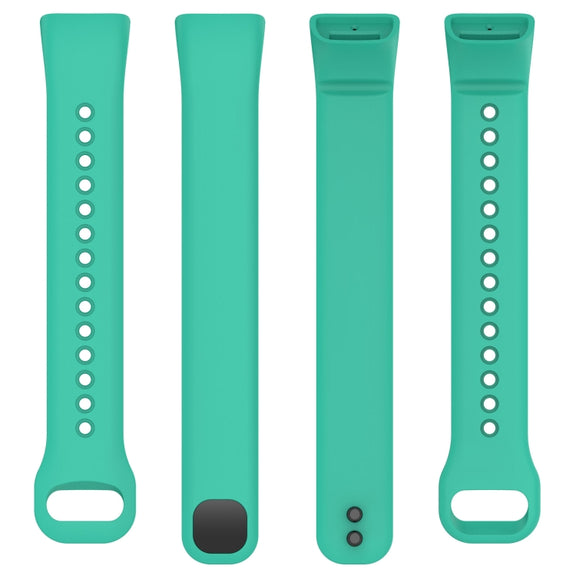 For Mambo Band 5 / 5S Solid Color Silicone Replacement Watch Band(Teal)