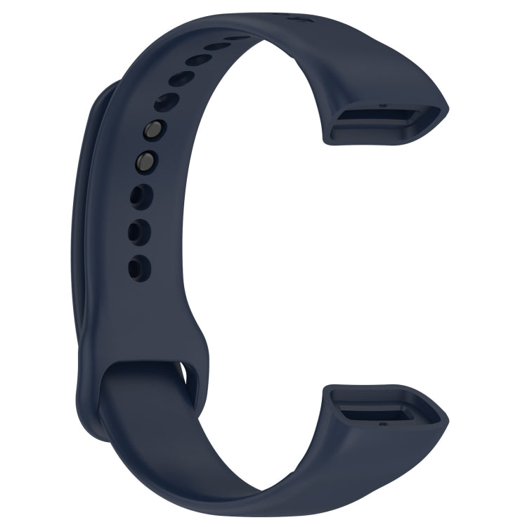 For Mambo Band 5 / 5S Solid Color Silicone Replacement Watch Band(Midnight Blue)
