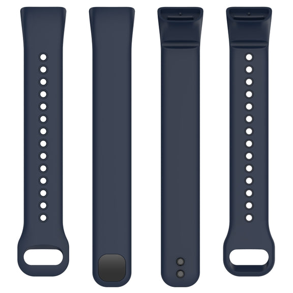 For Mambo Band 5 / 5S Solid Color Silicone Replacement Watch Band(Midnight Blue)