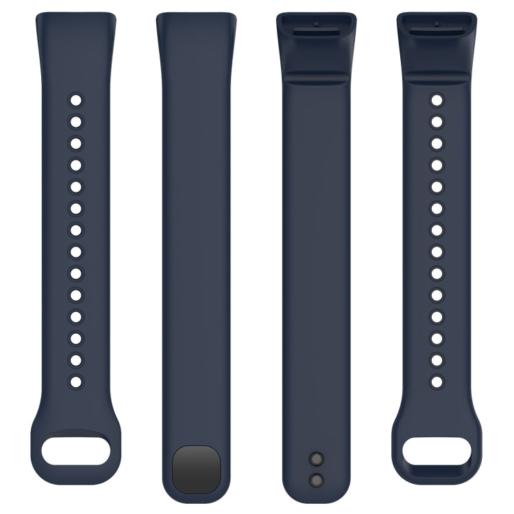For Mambo Band 5 / 5S Solid Color Silicone Replacement Watch Band(Midnight Blue)