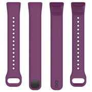 For Mambo Band 5 / 5S Solid Color Silicone Replacement Watch Band(Purple)