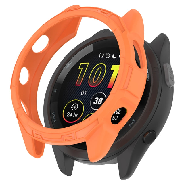 Compatible with Garmin Compatible witherunner 265 Armor Hollow Watch Protective Case(Orange)