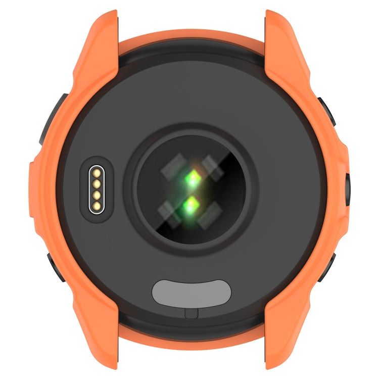 Compatible with Garmin Compatible witherunner 265 Armor Hollow Watch Protective Case(Orange)