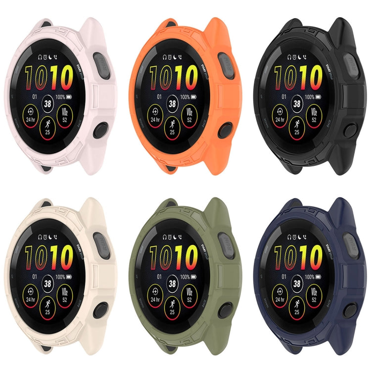 Compatible with Garmin Compatible witherunner 265 Armor Hollow Watch Protective Case(Orange) - Watch Cases by PMC TechLife | Online Shopping South Africa | PMC TechLife | Buy Now Pay Later Mobicred
