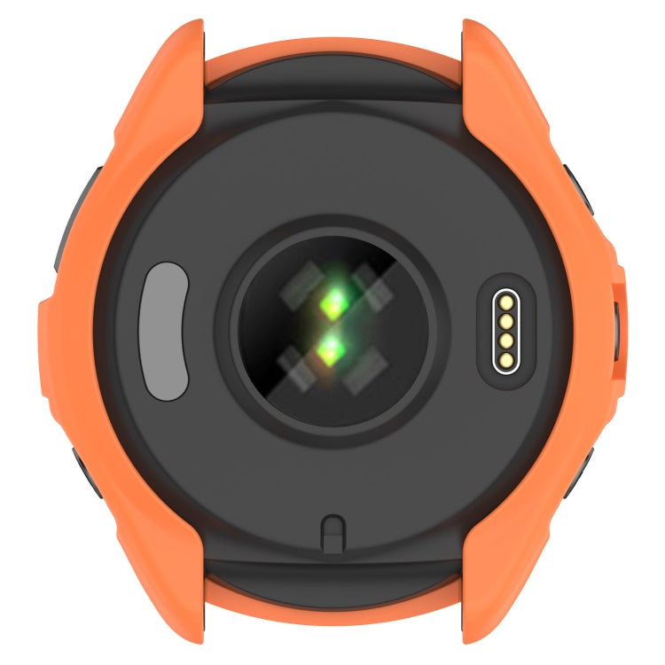 For Garmin Forerunner 965 Armor Hollow Watch Protective Case(Orange)