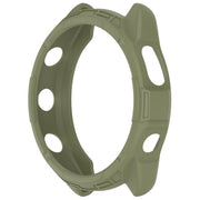 For Garmin Forerunner 965 Armor Hollow Watch Protective Case(Jungle Green)