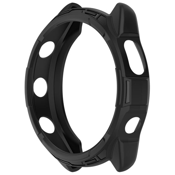 For Garmin Forerunner 965 Armor Hollow Watch Protective Case(Black)