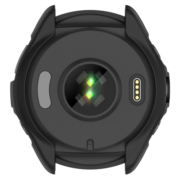 For Garmin Forerunner 965 Armor Hollow Watch Protective Case(Black)