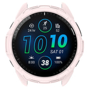 For Garmin Forerunner 965 Armor Hollow Watch Protective Case(Light Pink)