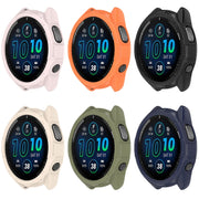For Garmin Forerunner 965 Armor Hollow Watch Protective Case(Black)