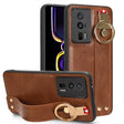For Xiaomi Redmi K60 / K60 Pro Wristband Leather Back Phone Case(Brown) - free shipping - PMC TechLife - Order now!