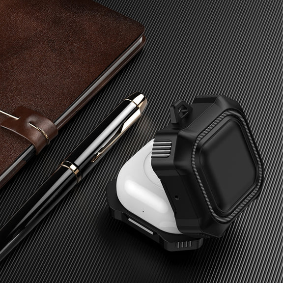 For Samsung Galaxy Live Pro Armor Earphone Protective Case(Black)