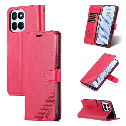 For Honor 70 Lite AZNS Sheepskin Texture Flip Leather Phone Case(Red) - free shipping - PMC Jewellery - Order now!