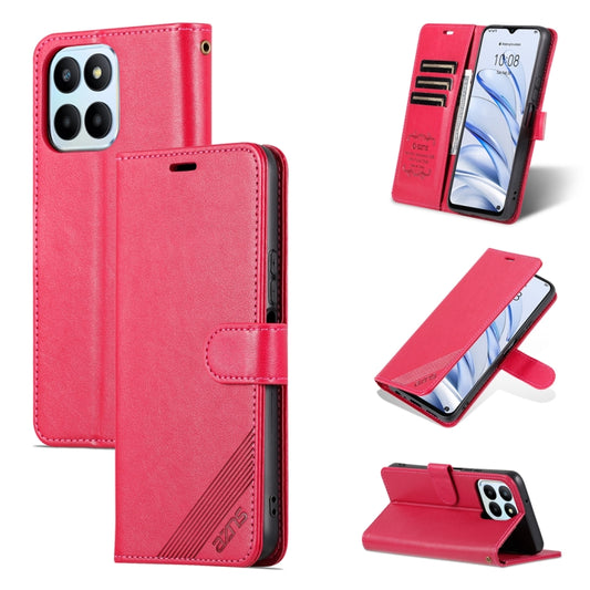 For Honor 70 Lite AZNS Sheepskin Texture Flip Leather Phone Case(Red) - free shipping - PMC Jewellery - Order now!