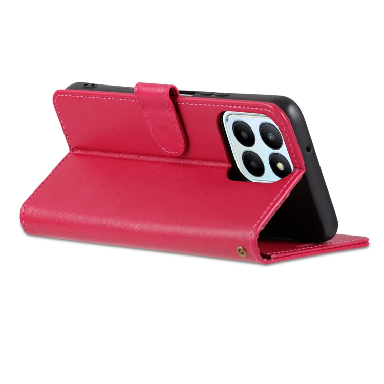 For Honor 70 Lite AZNS Sheepskin Texture Flip Leather Phone Case(Red) - free shipping - PMC Jewellery - Order now!