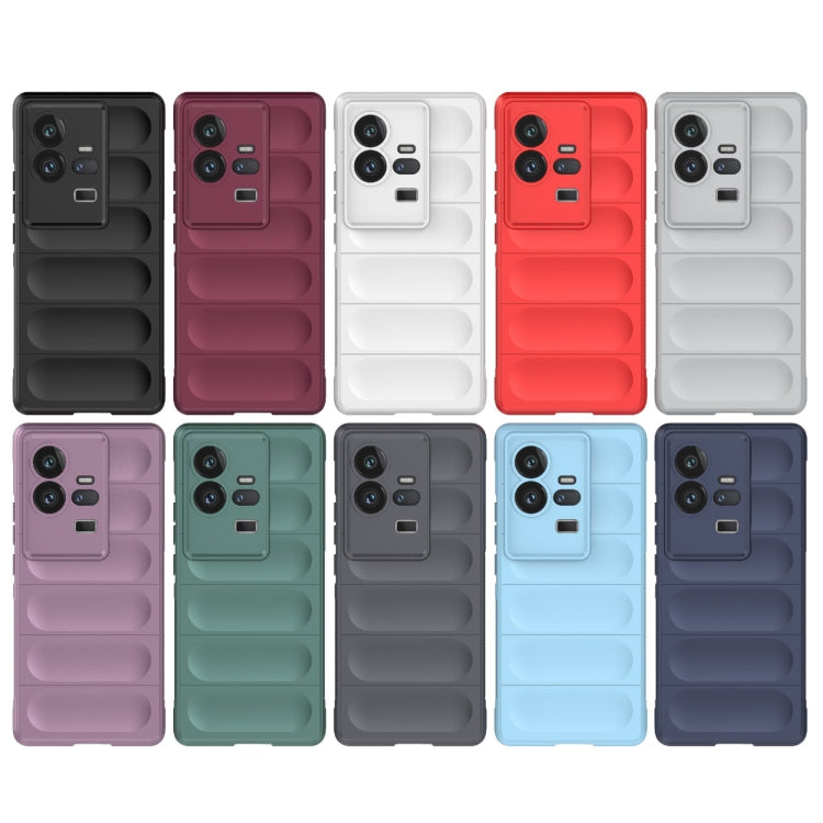 For vivo iQOO 11 Pro 5G Magic Shield TPU + Flannel Phone Case(Dark Green)