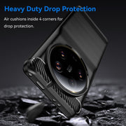 For Xiaomi 13 Ultra Carbon Fiber Brushed Texture TPU Case(Black)