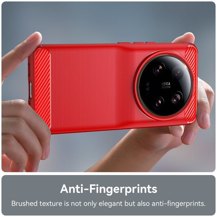 For Xiaomi 13 Ultra Carbon Fiber Brushed Texture TPU Case(Red) - free shipping - PMC TechLife - Order now!