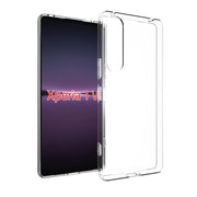 For Sony Xperia 1 V Water-resistant Texture TPU Phone Case(Transparent)