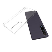 For Sony Xperia 1 V Water-resistant Texture TPU Phone Case(Transparent)