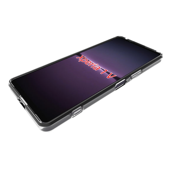 For Sony Xperia 1 V Water-resistant Texture TPU Phone Case(Transparent)