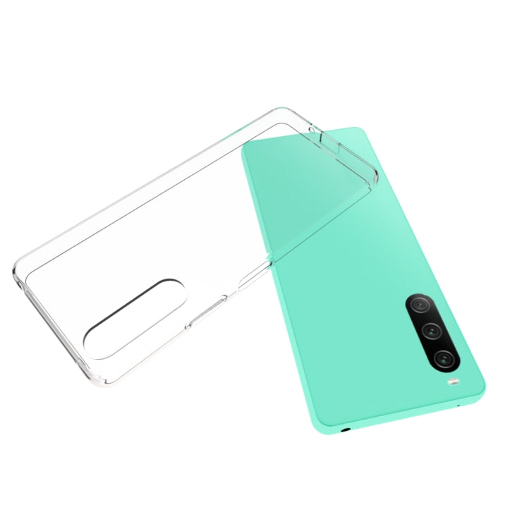 For Sony Xperia 10 V Water-resistant Texture TPU Phone Case(Transparent)