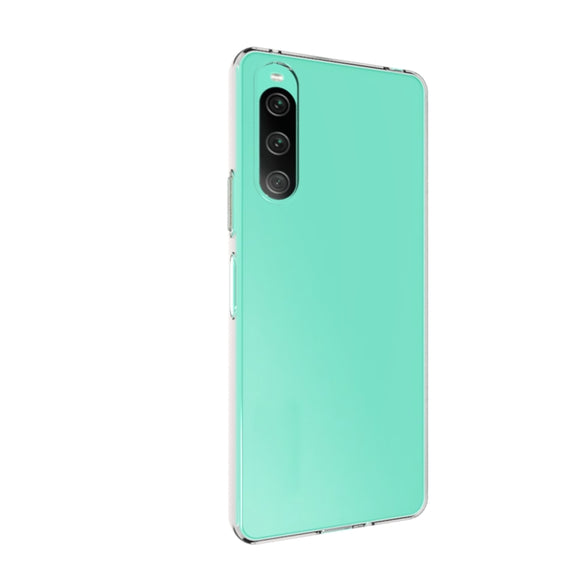 For Sony Xperia 10 V Water-resistant Texture TPU Phone Case(Transparent)