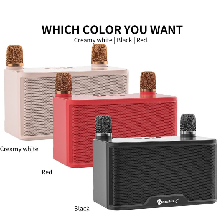 NewRixing NR8088 Wireless Microphone TWS Handheld Noise Reduction Smart Bluetooth Speaker(Red) - Desktop Speaker by NewRixing | Online Shopping South Africa | PMC TechLife | Buy Now Pay Later Mobicred