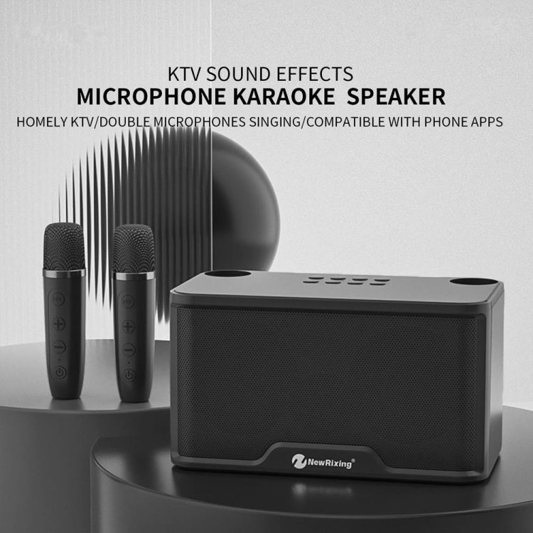 NewRixing NR8088 Wireless Microphone TWS Handheld Noise Reduction Smart Bluetooth Speaker(Red) - Desktop Speaker by NewRixing | Online Shopping South Africa | PMC TechLife | Buy Now Pay Later Mobicred
