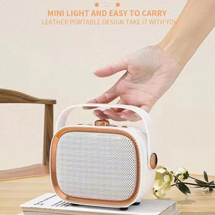 NewRixing NR138W Wireless Microphone TWS Handheld Noise Reduction Portable Smart Bluetooth Speaker(White) - Desktop Speaker by NewRixing | Online Shopping South Africa | PMC TechLife | Buy Now Pay Later Mobicred