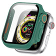 For Apple Watch Series SE 2 / 6 / SE / 5 / 4 44mm Tempered Film + PC Integrated Watch Protective Case(Green) - Watch Cases by PMC TechLife | Online Shopping South Africa | PMC TechLife