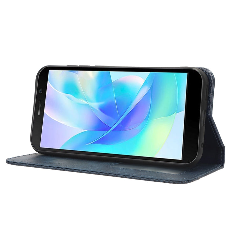 For Doogee X97 / X97 Pro Magnetic Buckle Retro Texture Leather Phone Case(Blue) - free shipping - PMC TechLife - Order now!