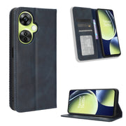 For OnePlus Nord CE 3 Lite Magnetic Buckle Retro Texture Leather Phone Case(Blue)
