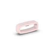 18mm 10pcs Universal Watch Band Fixed Silicone Ring Safety Buckle(Light Pink)