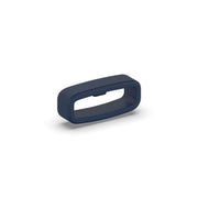 20mm 10pcs Universal Watch Band Fixed Silicone Ring Safety Buckle(Navy Blue)