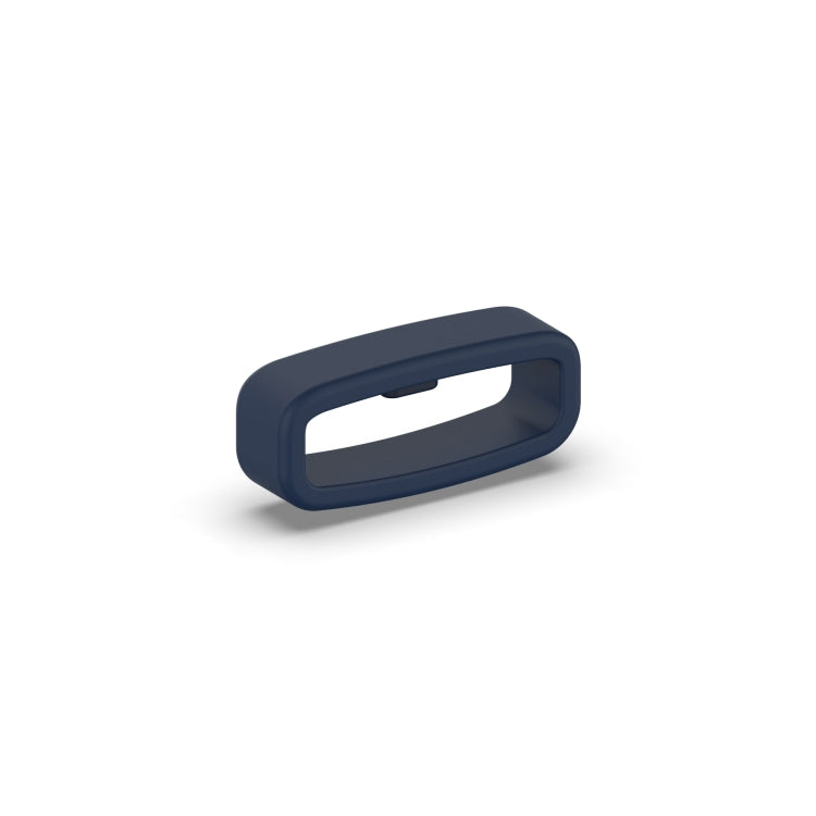 20mm 10pcs Universal Watch Band Fixed Silicone Ring Safety Buckle(Navy Blue)