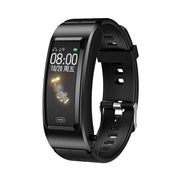 B7 Bluetooth Earphone Smart Bracelet, Support Sleep Monitoring / Blood Oxygen Monitoring / Heart Rate Monitoring(Black + Black Silicone Strap)