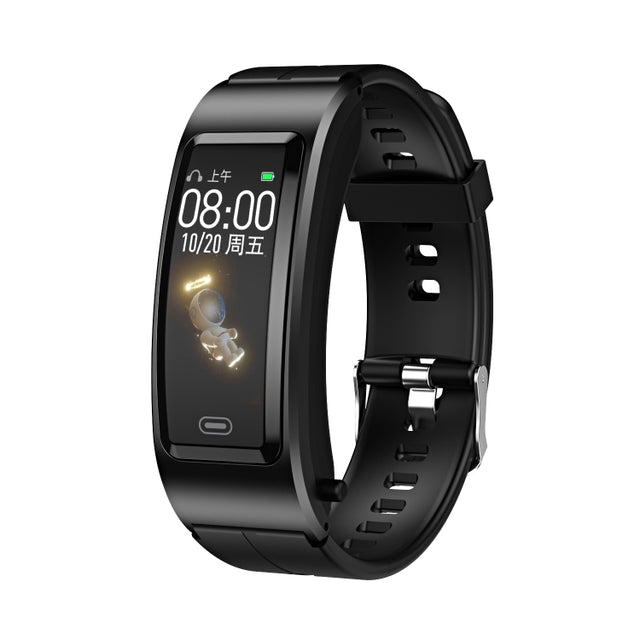 B7 Bluetooth Earphone Smart Bracelet, Support Sleep Monitoring / Blood Oxygen Monitoring / Heart Rate Monitoring(Black + Black Silicone Strap)