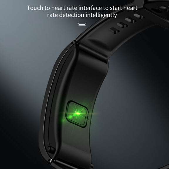 B7 Bluetooth Earphone Smart Bracelet, Support Sleep Monitoring / Blood Oxygen Monitoring / Heart Rate Monitoring(Silver + Black Silicone Strap)
