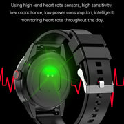 R6 1.32 inch Round Screen 2 in 1 Bluetooth Earphone Smart Watch, Support Bluetooth Call / Wellness Tracking(Silver Steel Strap)