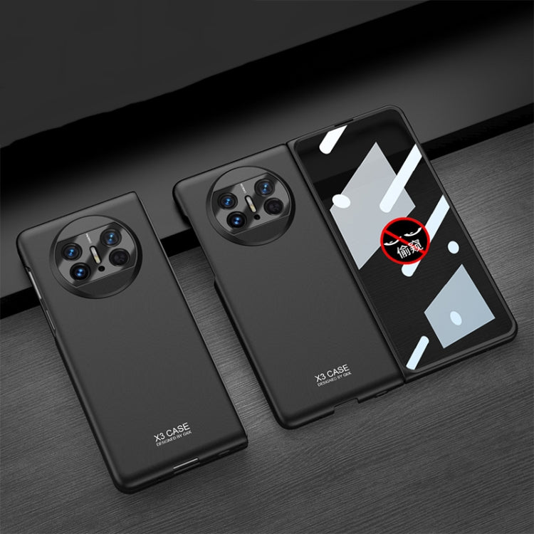 For Huawei Mate X3 GKK Peep-proof Integrated Ultra-thin Full Coverage Phone Flip Case(Black) - Huawei Cases by GKK | Online Shopping South Africa | PMC TechLife | Buy Now Pay Later Mobicred