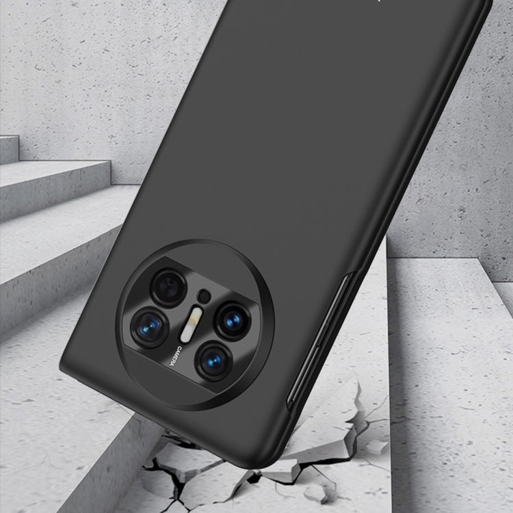 For Huawei Mate X3 GKK Peep-proof Integrated Ultra-thin Full Coverage Phone Flip Case(Black)