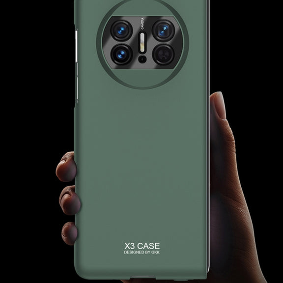 For Huawei Mate X3 GKK Peep-proof Integrated Ultra-thin Full Coverage Phone Flip Case(Green)