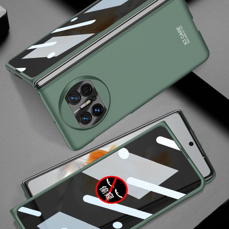 For Huawei Mate X3 GKK Peep-proof Integrated Ultra-thin Full Coverage Phone Flip Case(Green)